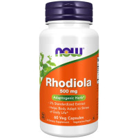 NOW - ЗЛАТЕН КОРЕН (Rhodiola) 500 мг - 60 Капсули